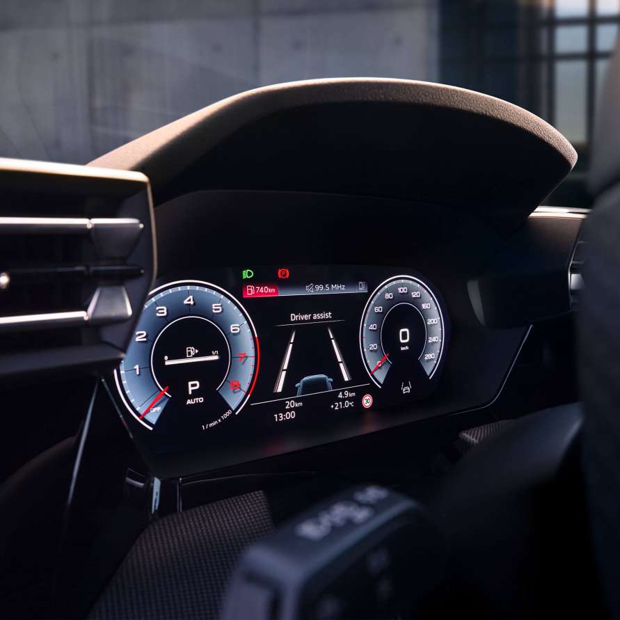 Audi A3 Sportback interior tablero full led